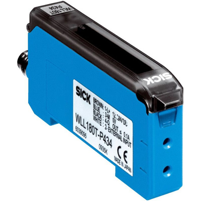 Sick Glass, Plastic Fibre Optic Sensor, NPN Output, IP50, 12 → 24 V dc