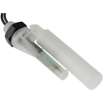 Sensata / Cynergy3 RSF30 Series Horizontal Polypropylene Float Switch, Float, 1m Cable, NO/NC, 300V ac Max, 300V dc Max