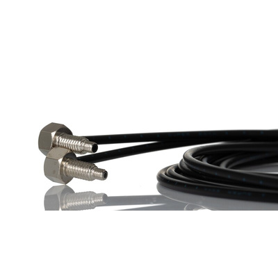 RS PRO Plastic Fibre Optic Sensor 150 mm, 500 mm, 2000 mm, NPN /PNP (Fiber amplifier FD3 series) Output, 0.8 →