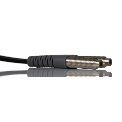 RS PRO Plastic Fibre Optic Sensor 280 mm, 300 mm, 500 mm, 800 mm, NPN /PNP (Fiber amplifier FD3 series) Output, 0.8