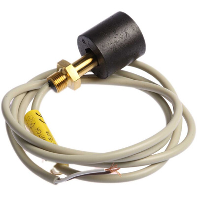Gems Sensors Horizontal, Vertical Brass/NBR Float Switch, Float, 1m Cable, Relay