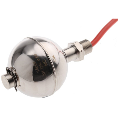 Gems Sensors Horizontal, Vertical Stainless Steel Float Switch, Float, 1m Cable, Relay