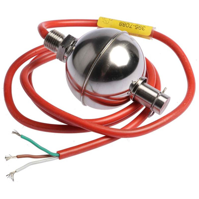 Gems Sensors Horizontal, Vertical Stainless Steel Float Switch, Float, 1m Cable, Relay