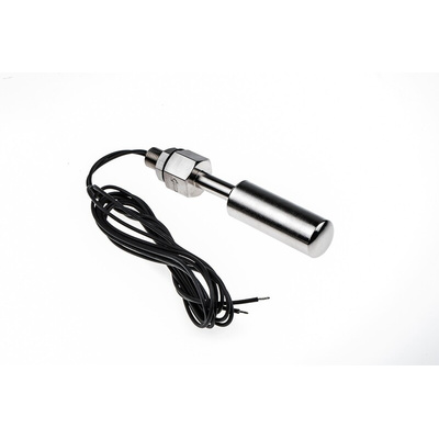 Sensata / Cynergy 3 SSF211 Series Horizontal Stainless Steel Float Switch, Float, 1m Cable, NO/NC, 300V ac Max, 300V dc