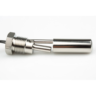 Sensata/Cynergy 3 SSF212 Series Horizontal Stainless Steel Float Switch, Float, 1m Cable, NO/NC, 300V ac Max, 350V dc