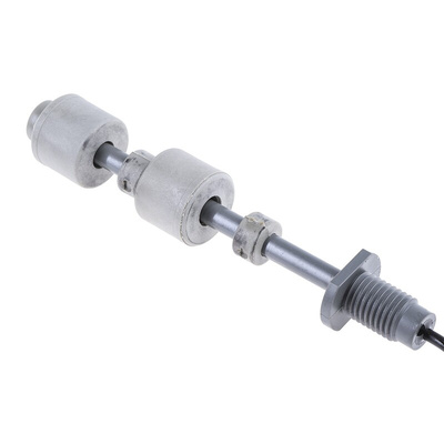Sensata/Cynergy 3 RSF66 Series Vertical Polyphenylene Sulfide Float Switch, Float, 1m Cable, Direct Load, 240V ac Max,