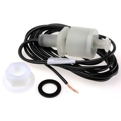 Sensata/Cynergy 3 RSF50 Series Vertical Polypropylene Float Switch, Float, 1m Cable, NO/NC, 300V ac Max, 300V dc Max
