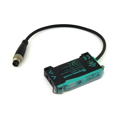 Pepperl + Fuchs Glass, Plastic Fibre Optic Sensor 450 mm, NPN, PNP Output, IP50, 10 → 30 V dc