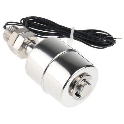 8888 SSF26 Series Vertical Stainless Steel 316L Float Switch, Float, 1m Cable, SPNO, 300V ac Max, 300V dc Max