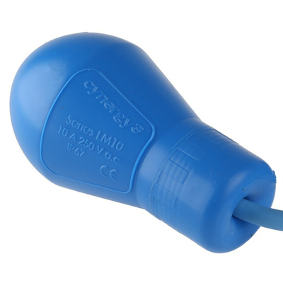 Cynergy3 LM Series Cable Mount Polypropylene Float Switch, Float, 5m Cable, SPDT, 250V ac Max, 110V dc Max