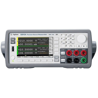 Keysight Technologies B2912A Sourcemeter, 2 Ch, 2 Ω → 200 MΩ 10.5 (Pulsed Output) A, 3 (DC Output) A