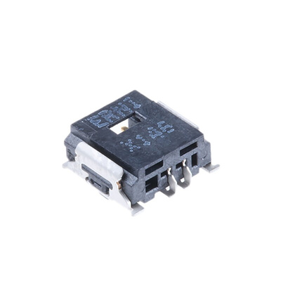 ERNI MiniBridge Series Right Angle Surface Mount PCB Header, 2 Contact(s), 1.27mm Pitch, 1 Row(s), Shrouded