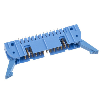 TE Connectivity AMP-LATCH, 2.54mm Pitch, 26 Way, 2 Row, Straight PCB Header, Through Hole