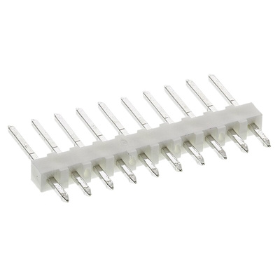 Molex KK 254 Series Straight Through Hole Pin Header, 10 Contact(s), 2.54mm Pitch, 1 Row(s), Unshrouded