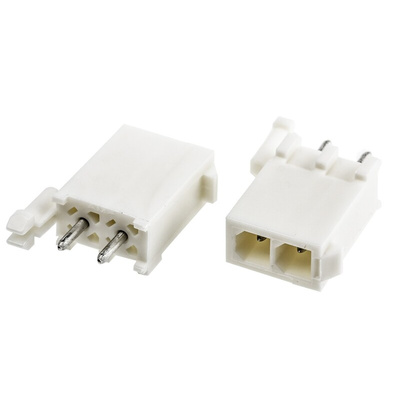 TE Connectivity Mini-Universal MATE-N-LOK Series Straight Through Hole PCB Header, 2 Contact(s), 4.14mm Pitch, 1