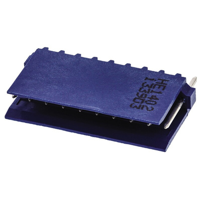 TE Connectivity AMPMODU HE14 Series Straight Through Hole PCB Header, 10 Contact(s), 2.54mm Pitch, 1 Row(s), Shrouded