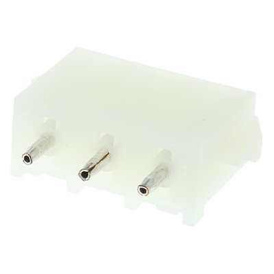 TE Connectivity Universal MATE-N-LOK Series Straight Through Hole PCB Header, 3 Contact(s), 6.35mm Pitch, 1 Row(s),