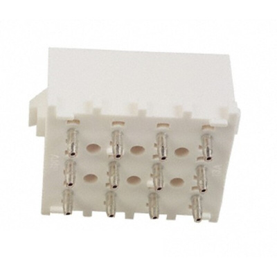 TE Connectivity Universal MATE-N-LOK Series Straight Through Hole PCB Header, 12 Contact(s), 6.35mm Pitch, 3 Row(s),