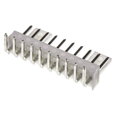 Molex KK 254 Series Right Angle Through Hole Pin Header, 10 Contact(s), 2.54mm Pitch, 1 Row(s), Unshrouded