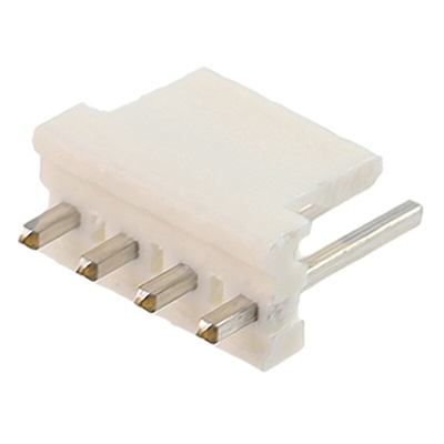 TE Connectivity MTA-156 Series Straight Through Hole Pin Header, 4 Contact(s), 3.96mm Pitch, 1 Row(s), Unshrouded