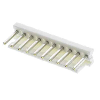 TE Connectivity MTA-156 Series Straight Through Hole Pin Header, 10 Contact(s), 3.96mm Pitch, 1 Row(s), Unshrouded