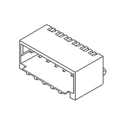 Molex Pico-SPOX Series Right Angle Surface Mount PCB Header, 5 Contact(s), 1.5mm Pitch, 1 Row(s), Shrouded