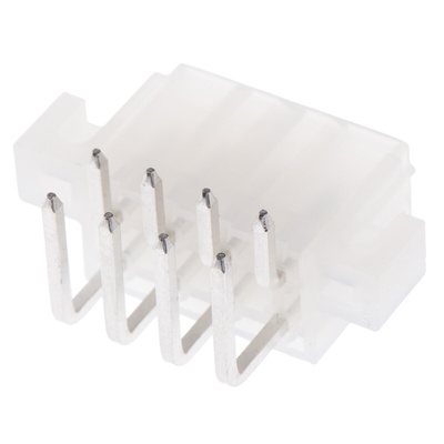 Molex Mini-Fit Jr. Series Right Angle Through Hole PCB Header, 8 Contact(s), 4.2mm Pitch, 2 Row(s), Shrouded