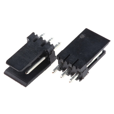 Stelvio Kontek 475 Series Straight Through Hole PCB Header, 3 Contact(s), 2.54mm Pitch, 1 Row(s), Shrouded