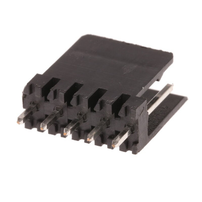 Stelvio Kontek 475 Series Straight Through Hole PCB Header, 5 Contact(s), 2.54mm Pitch, 1 Row(s), Shrouded