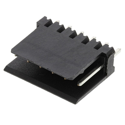 Stelvio Kontek 475 Series Straight Through Hole PCB Header, 6 Contact(s), 2.54mm Pitch, 1 Row(s), Shrouded