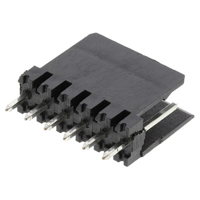 Stelvio Kontek 475 Series Straight Through Hole PCB Header, 6 Contact(s), 2.54mm Pitch, 1 Row(s), Shrouded