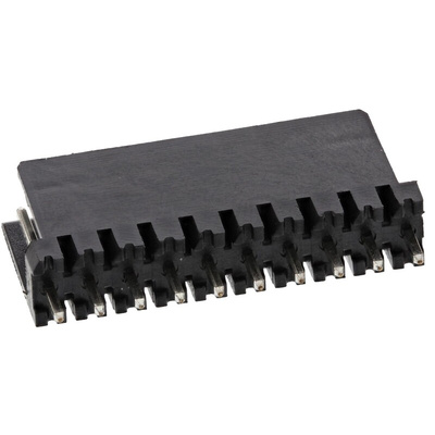 Stelvio Kontek 475 Series Straight Through Hole PCB Header, 10 Contact(s), 2.54mm Pitch, 1 Row(s), Shrouded