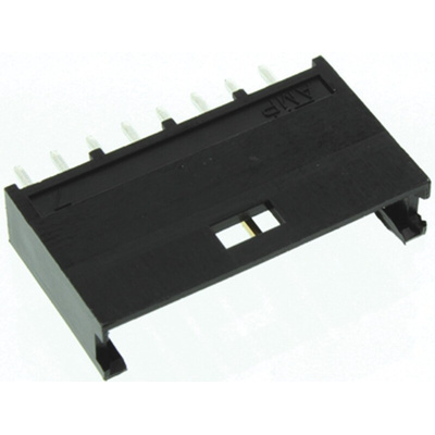 TE Connectivity AMPMODU MOD II Series Straight Through Hole PCB Header, 8 Contact(s), 2.54mm Pitch, 1 Row(s), Shrouded