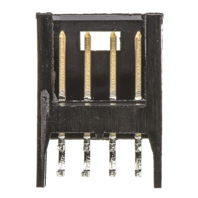 TE Connectivity AMPMODU MOD II Series Right Angle Through Hole PCB Header, 8 Contact(s), 2.54mm Pitch, 2 Row(s),