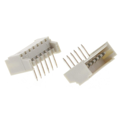 Molex PicoBlade Series Right Angle Through Hole PCB Header, 6 Contact(s), 1.25mm Pitch, 1 Row(s), Shrouded