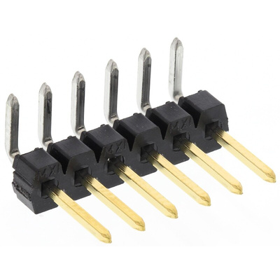 Molex C-Grid III Series Right Angle Through Hole Pin Header, 6 Contact(s), 2.54mm Pitch, 1 Row(s), Unshrouded