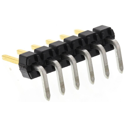 Molex C-Grid III Series Right Angle Through Hole Pin Header, 6 Contact(s), 2.54mm Pitch, 1 Row(s), Unshrouded