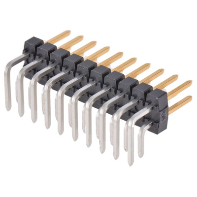 Molex C-Grid III Series Right Angle Through Hole Pin Header, 20 Contact(s), 2.54mm Pitch, 2 Row(s), Unshrouded