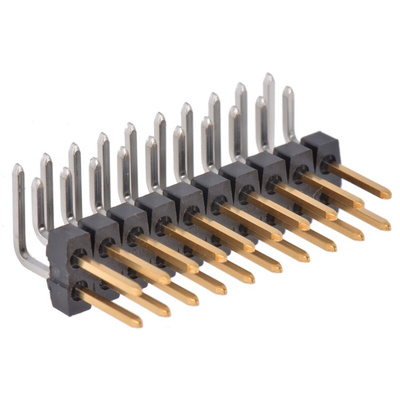 Molex C-Grid III Series Right Angle Through Hole Pin Header, 20 Contact(s), 2.54mm Pitch, 2 Row(s), Unshrouded