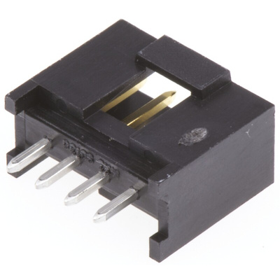 Molex C-Grid III Series Straight Through Hole PCB Header, 4 Contact(s), 2.54mm Pitch, 1 Row(s), Shrouded