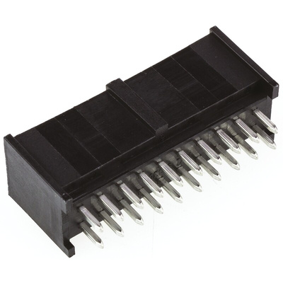 Molex C-Grid III Series Straight Through Hole PCB Header, 20 Contact(s), 2.54mm Pitch, 2 Row(s), Shrouded