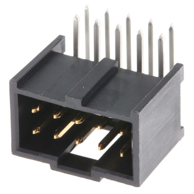 Molex C-Grid III Series Right Angle Through Hole PCB Header, 10 Contact(s), 2.54mm Pitch, 2 Row(s), Shrouded