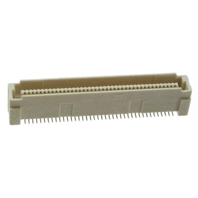 TE Connectivity Free Height Series Straight Surface Mount PCB Header, 40 Contact(s), 0.8mm Pitch, 2 Row(s), Shrouded