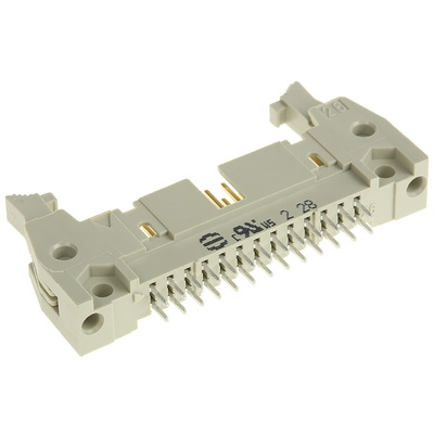 HARTING SEK 18 Series Straight Through Hole PCB Header, 26 Contact(s), 2.54mm Pitch, 2 Row(s), Shrouded