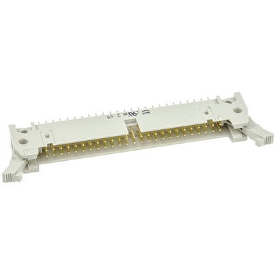 HARTING SEK 18 Series Straight Through Hole PCB Header, 50 Contact(s), 2.54mm Pitch, 2 Row(s), Shrouded