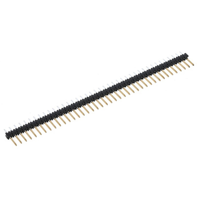 Stelvio Kontek 471 Series Straight Through Hole Pin Header, 40 Contact(s), 2.54mm Pitch, 1 Row(s), Unshrouded