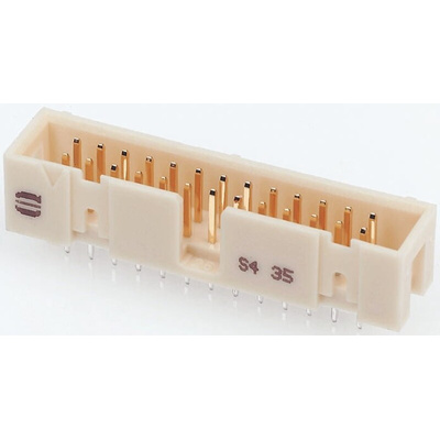 HARTING SEK 19 Series Straight Through Hole PCB Header, 20 Contact(s), 2.54mm Pitch, 2 Row(s), Shrouded