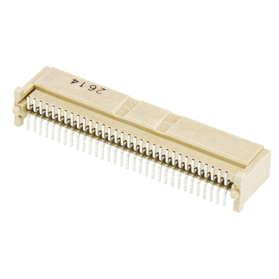 Molex PMC Mezzanine Series Straight Surface Mount PCB Header, 64 Contact(s), 1.0mm Pitch, 2 Row(s), Shrouded