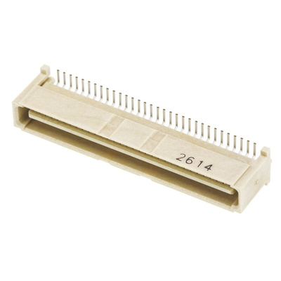 Molex PMC Mezzanine Series Straight Surface Mount PCB Header, 64 Contact(s), 1.0mm Pitch, 2 Row(s), Shrouded