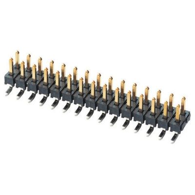 Samtec TMM Series Straight Surface Mount Pin Header, 40 Contact(s), 2.0mm Pitch, 2 Row(s), Unshrouded
